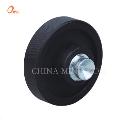 Rolo de roda de nylon com rolamento preto para janelas e portas (ML-AF024)