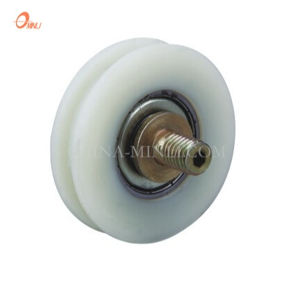 Rolo de sistema de porta de janela deslizante de acessórios de hardware de roda de nylon branco (ML-AH003)