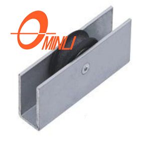 Hardware de janela deslizante de porta de nylon único rolo com rolamento de esferas de alumínio (ML-GS017)