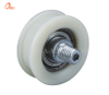 Rolo de sistema de porta de janela deslizante de acessórios de hardware de roda de nylon branco (ML-AH003)